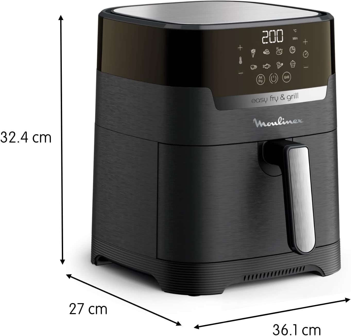 XL Air Fryer Grill 2 in 1 4.2L Digital 8 Programs Oil Free