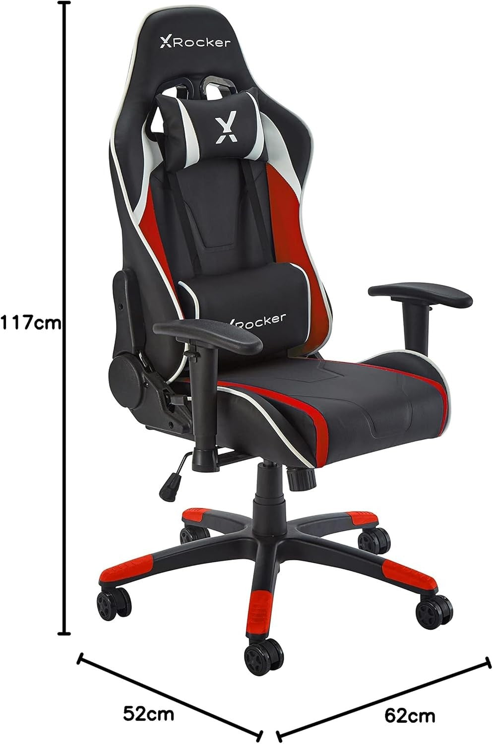 Kids Gaming Chair High Back eSports Faux Leather Black/Red