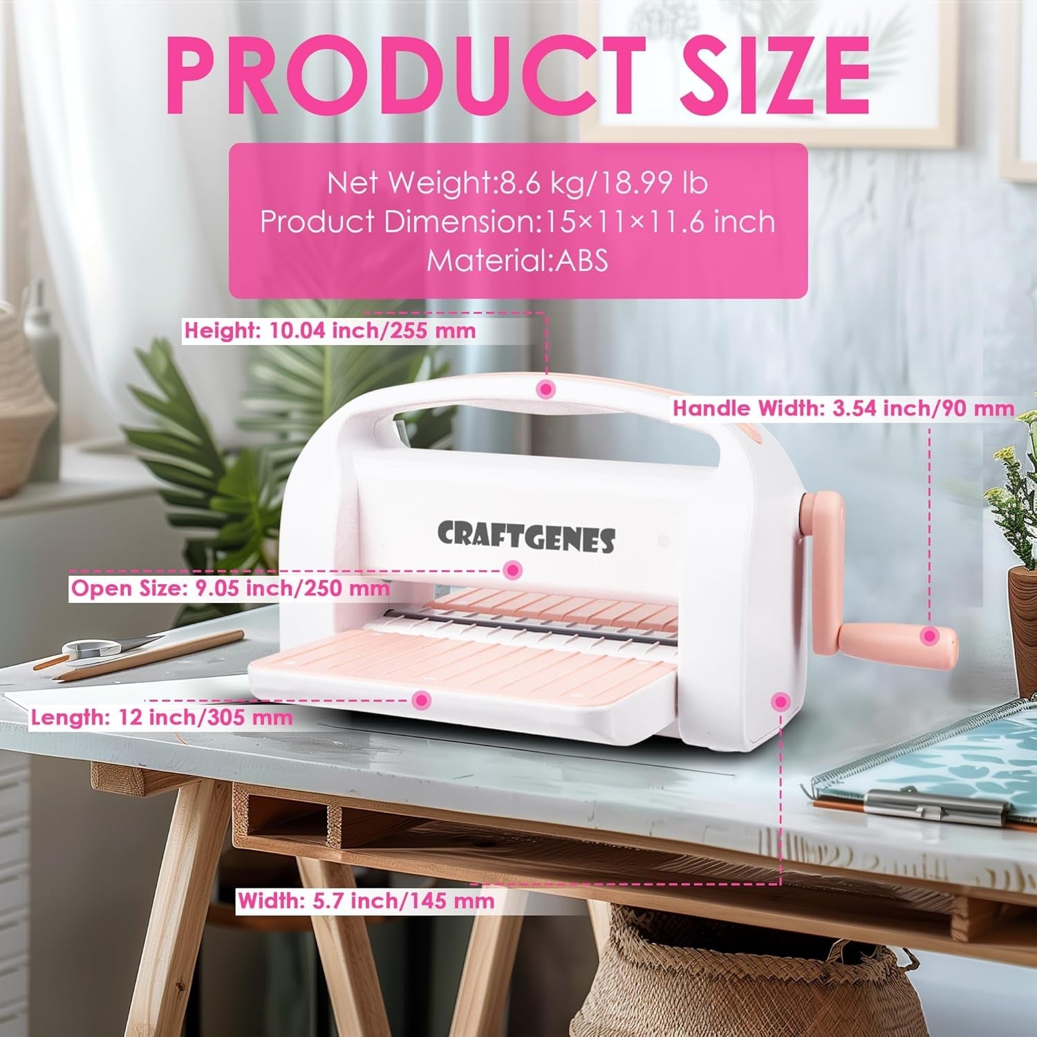 Manual Die Cutting & Embossing Machine 9” A4 Scrapbooking Craft Kit