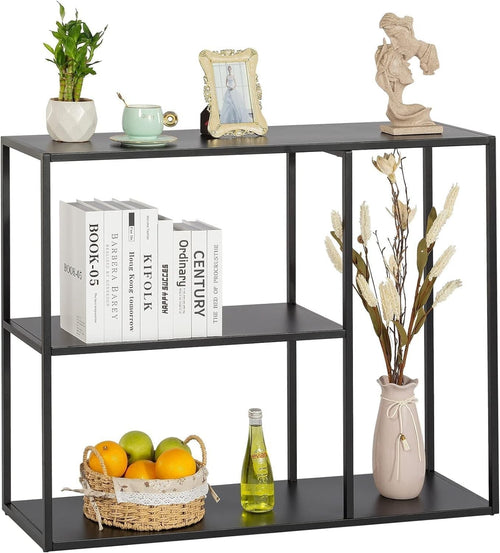 Metal Console Table with 3 Shelves – Space-Saving, Durable, Multi-Use Entryway O