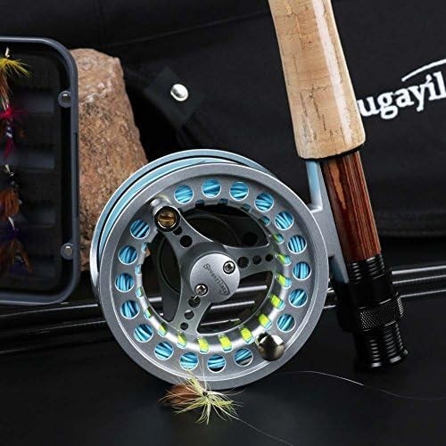 9ft Fly Fishing Rod & Reel Combo – Carbon 4-Section Freshwater Kit Silver