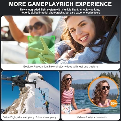 OBEST 4K Camera Drone Foldable RC Quadcopter Brushless w/ Obstacle Avoidance