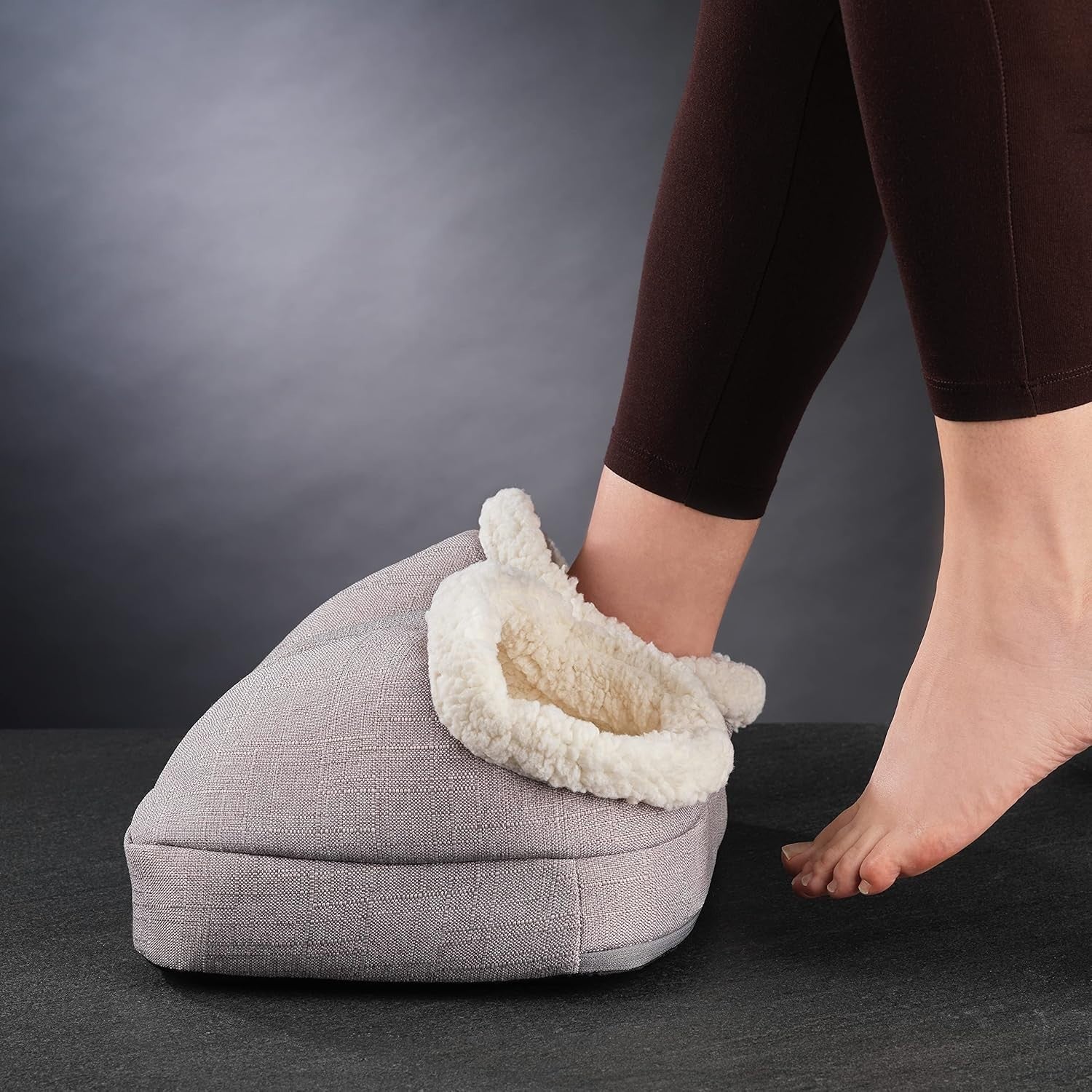 Heated Vibrating Foot Massager Dual Intensity Gentle Warming Relief