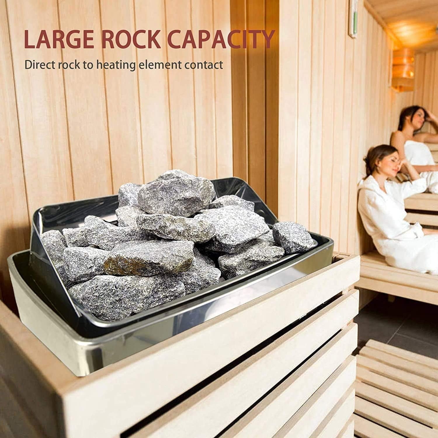 9KW Electric Sauna Heater Indoor Spa Stove Dry Steam Bath Wall Mount 220-240V