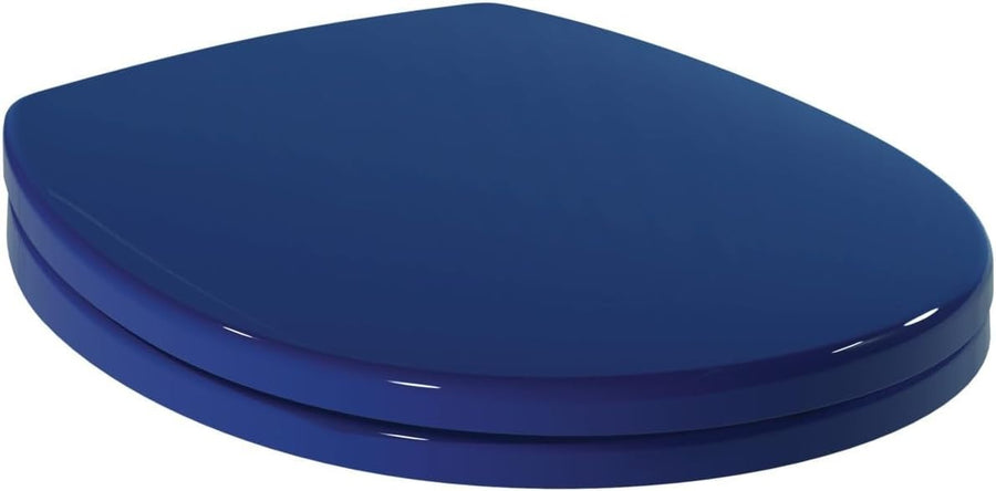 Contour 21+ Toilet Seat Blue Sandwich Soft Close Durable WC Lid