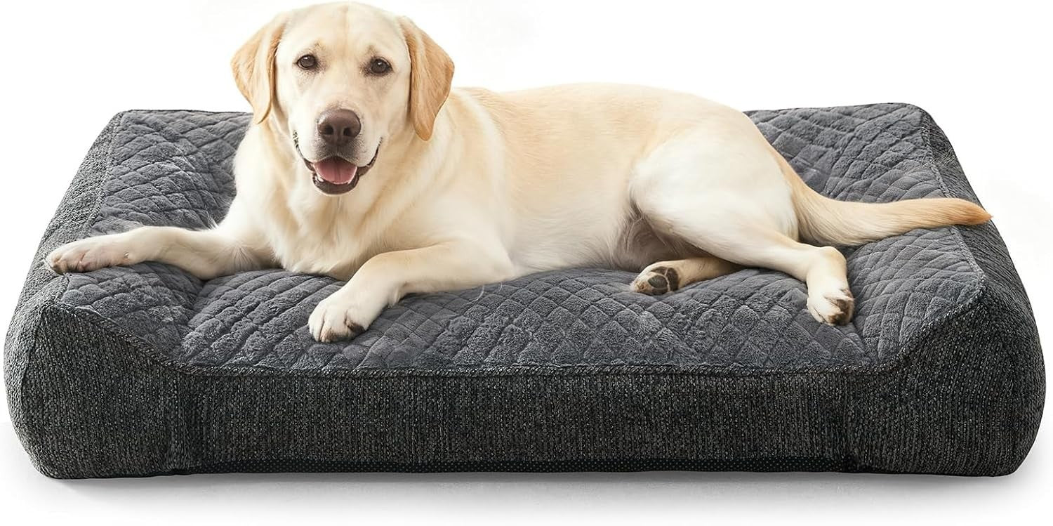 XXL Orthopedic Dog Sofa Bed 122x89cm Extra Thick Washable