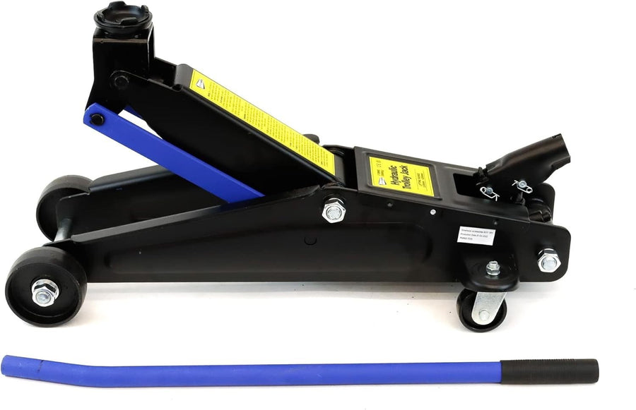 3 Ton Trolley Jack Heavy Duty Car Van Lift 135–430mm with Extension Bar & Castor
