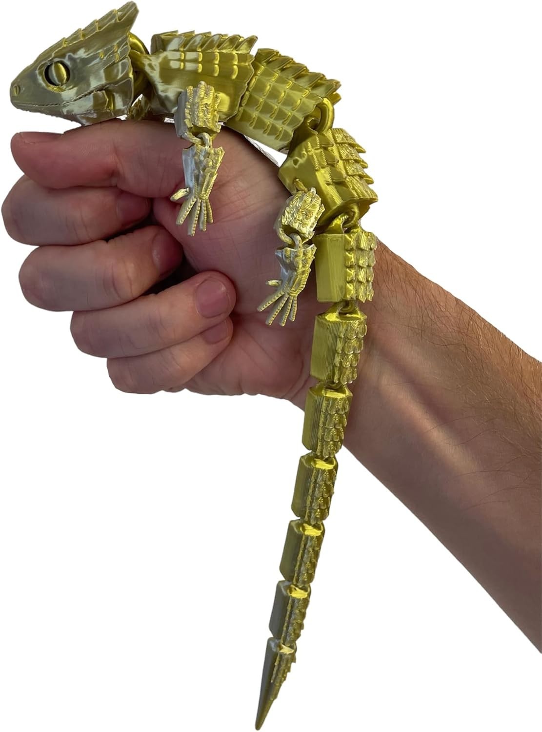 Golden Lizard Fidget Articulated Colour Changing Sensory Toy
