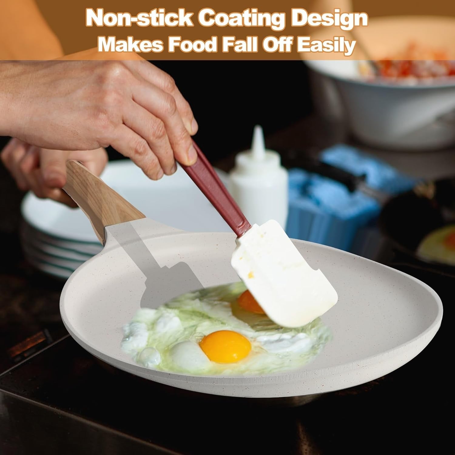20cm Non-Stick Pancake & Crepe Pan – All Hob & Induction Friendly