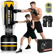 180cm Self Inflating Punch Bag Built In Pump MMA Boxing Set