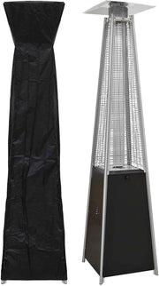 Outdoor Gas Pyramid Patio Heater 13kW with Cover – Adjustable Heat & Safety