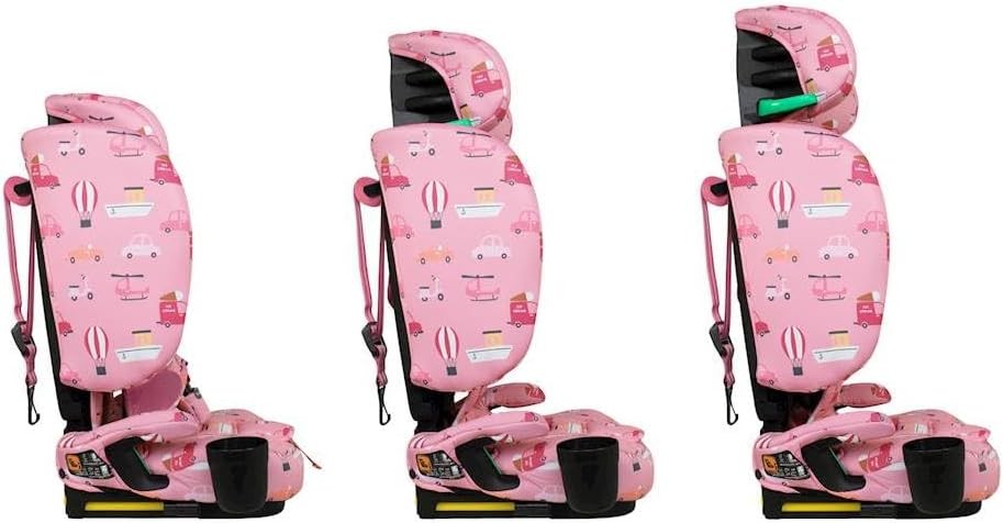 Foldable ISOFIX Child Seat 76–150cm Portable Travel Lightweight