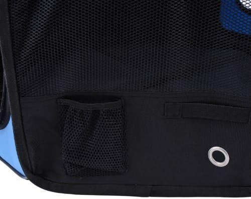 Portable Foldable Pet Playpen with Carry Bag, Outdoor Puppy Tent Blue