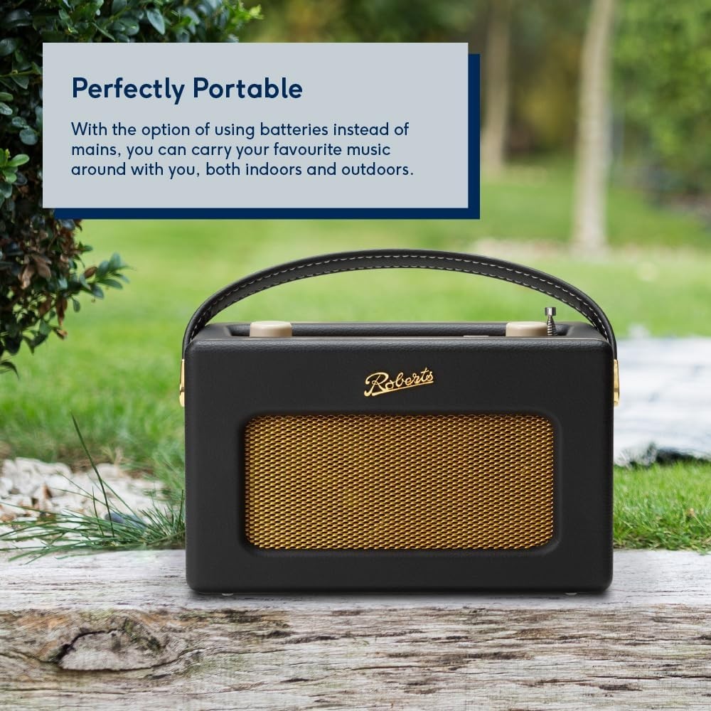 Portable FM/DAB/DAB+ Internet Radio with Bluetooth & Wi-Fi Black