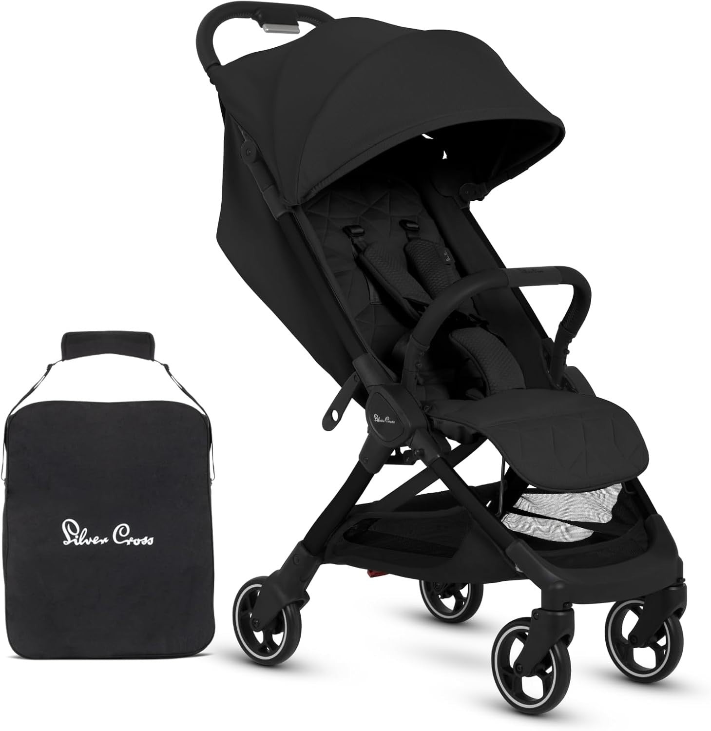 Ultra Compact Travel Pushchair One-Hand Fold Lie-Flat Newborn–4Y 22kg Space