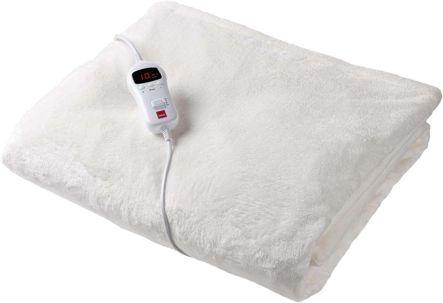 Electric Heated Throw Blanket Fast Heat Flannel Teddy 10 Settings Timer 160x120c