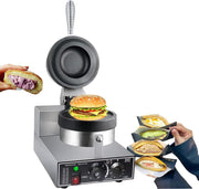 Electric Waffle & Panini Maker Non-Stick Plates Temp Control 193W