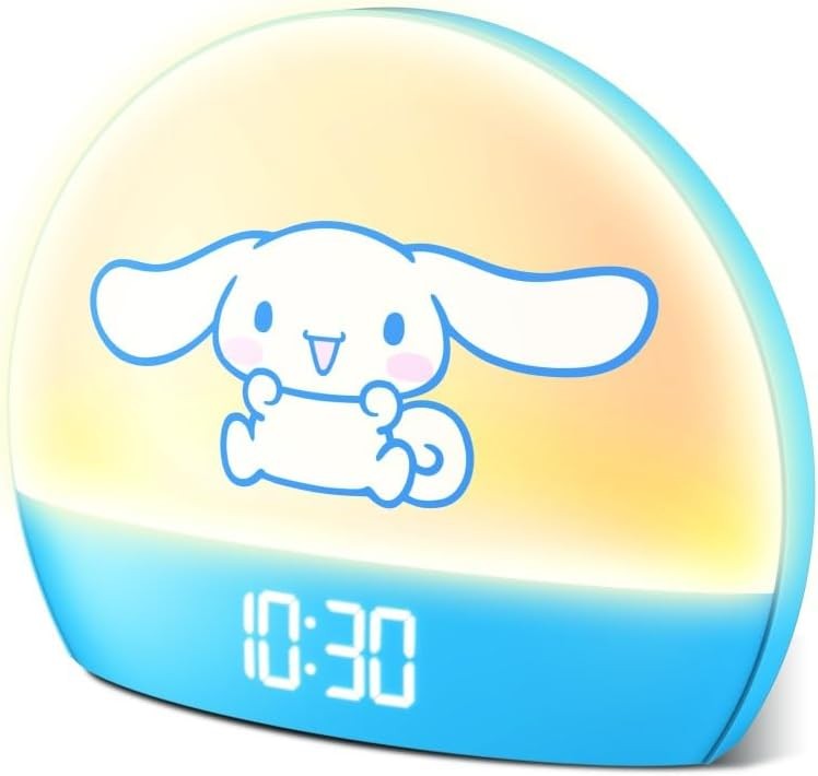 Sunrise Alarm Clock Kids Blue LED Night Light USB Digital Snooze