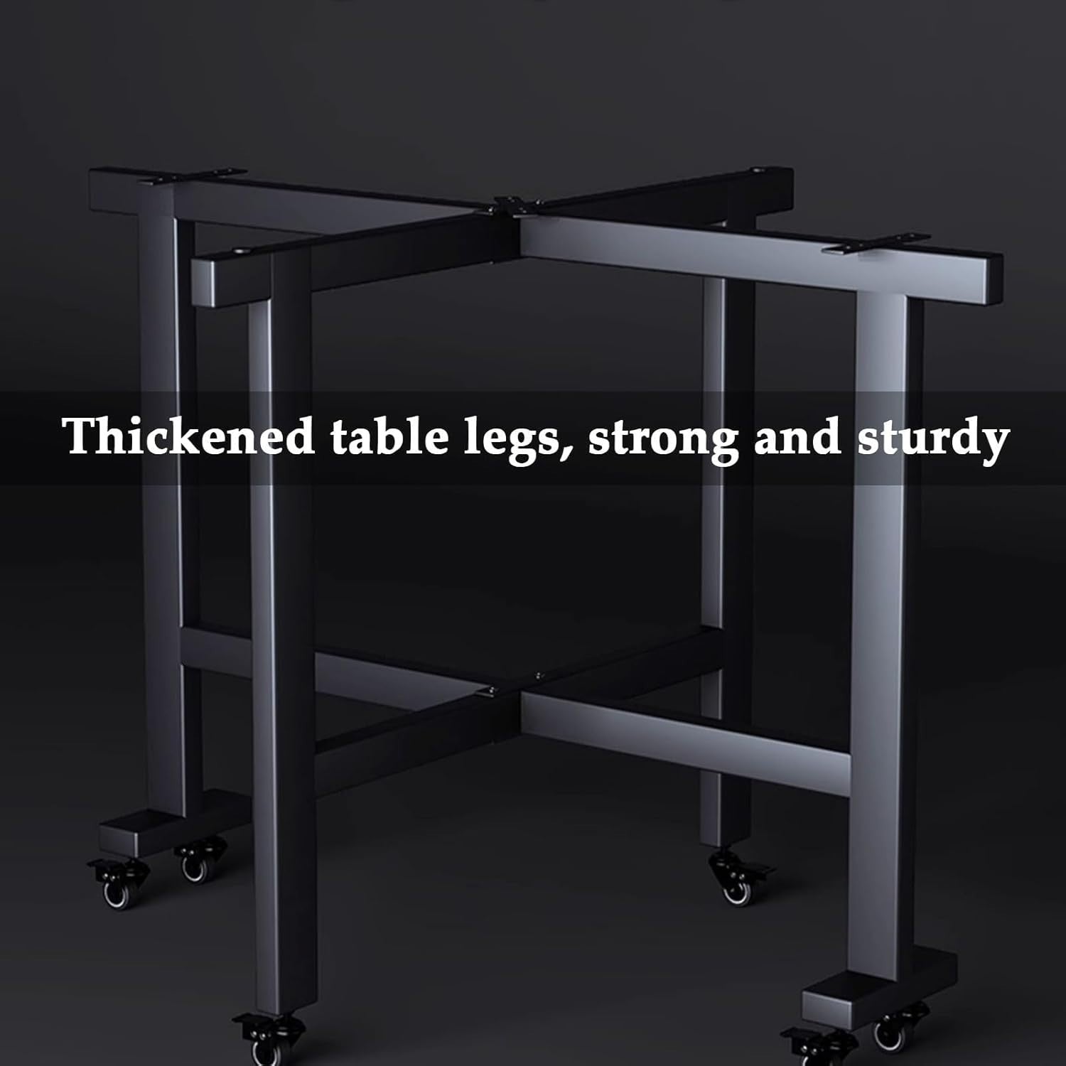 Foldable Drop Leaf Kitchen Table with 6 Wheels for Compact Spaces