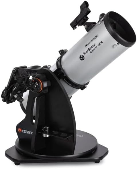 130mm Silver StarSense Tabletop Dobsonian Telescope Smartphone App