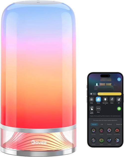 Smart RGB Touch Bedside Table Lamp App Control Night Light Kids Bedroom