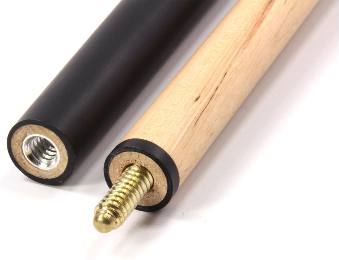 Transportable Cue Rest Stick 57in Hardwood 2pc Snooker Pool Bridge Head
