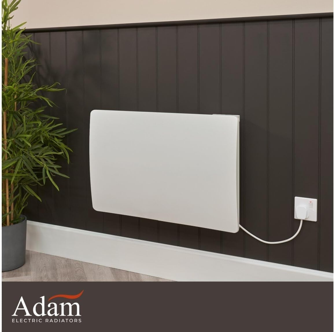 1500W Ceramic Core Electric Wall-Mounted Radiator Heater White