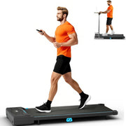 Compact Under Desk Walking Treadmill with LED Display & Remote Control