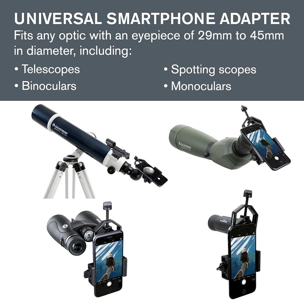 8x42 Waterproof HD Binoculars with Smartphone Adapter for Travel & Birding
