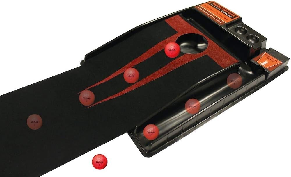 Automatic Return Golf Putting Mat Indoor Practice Trainer w/ Balls