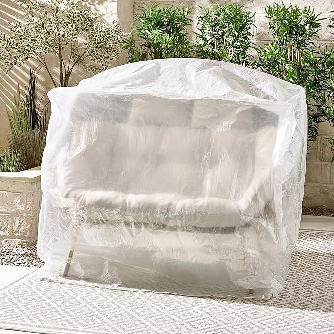 Outdoor Rattan Double Egg Chair 2 Seat Garden Swing Cream Cushions Cover