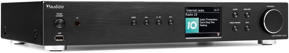 Bluetooth WiFi Bookshelf Stereo System DAB+ HiFi Internet Radio Optical Input