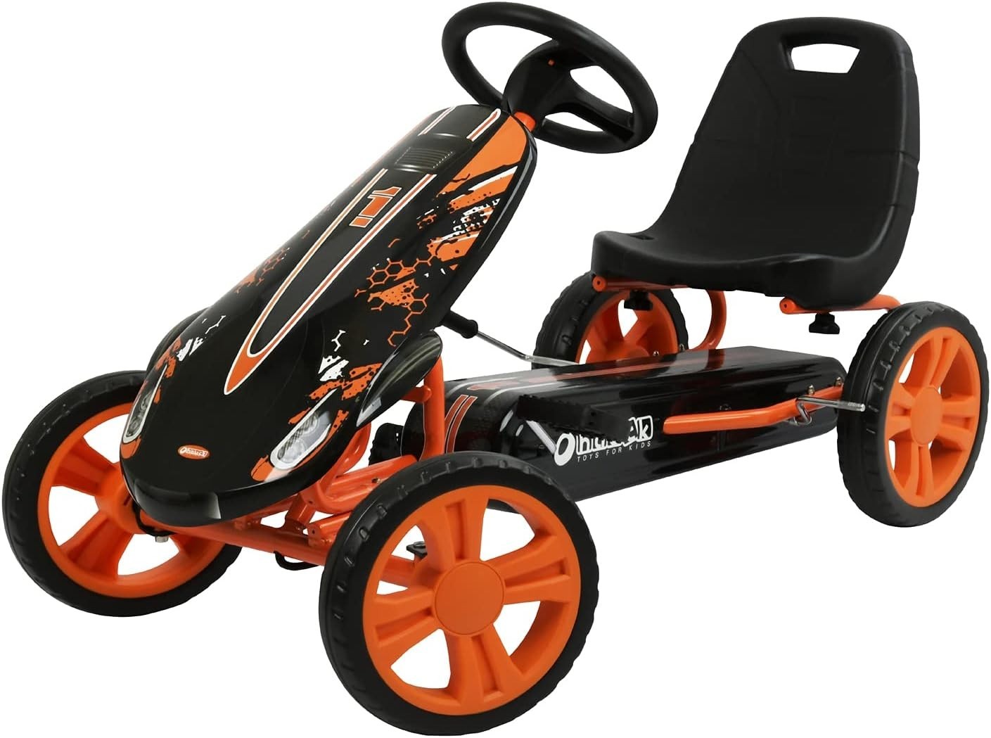 Kids Pedal Go Kart Ride On Racing Car EVA Tyres Handbrake Seat 50kg