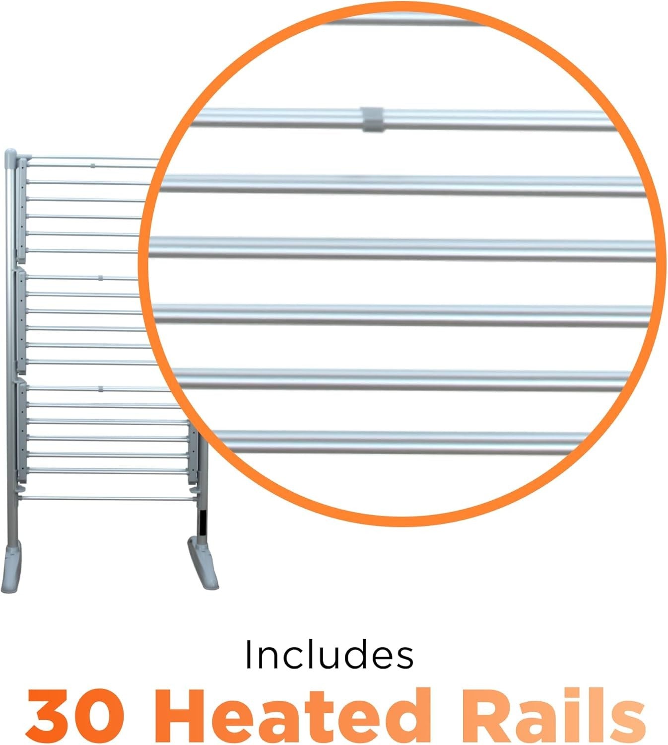 3 Tier Heated Clothes Airer Electric Folding Indoor Drying Rack 248W
