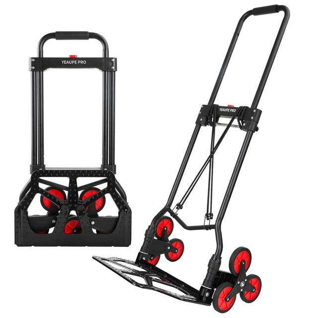 100kg Stair Climbing Folding Trolley Alloy Steel Sack Truck Dolly