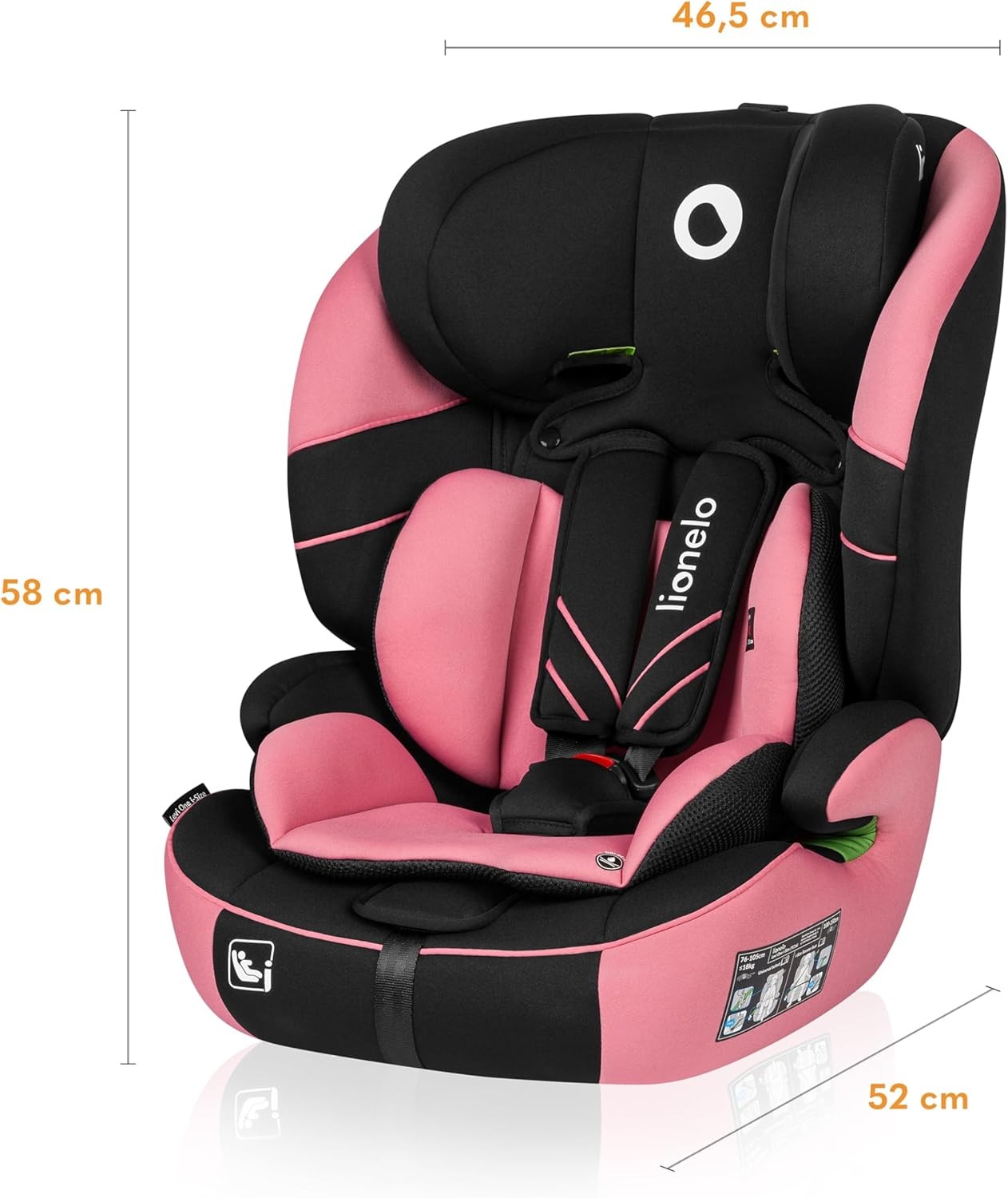 i-Size Child Car Seat 1/2/3 9–36kg Adjustable Headrest Side Protection