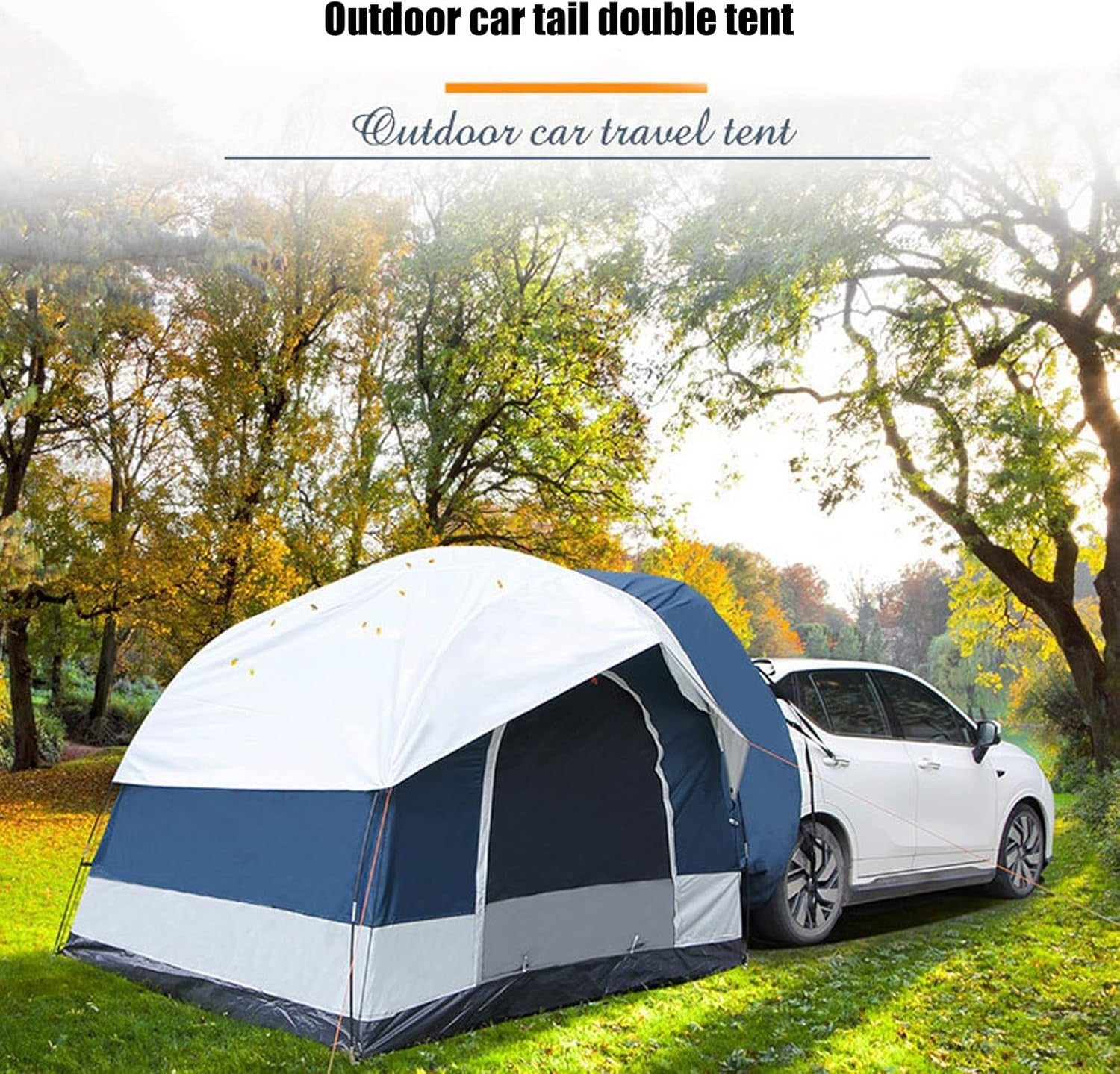 Double Layer Waterproof 3–4 Person Camping Tent Outdoor Tailgate