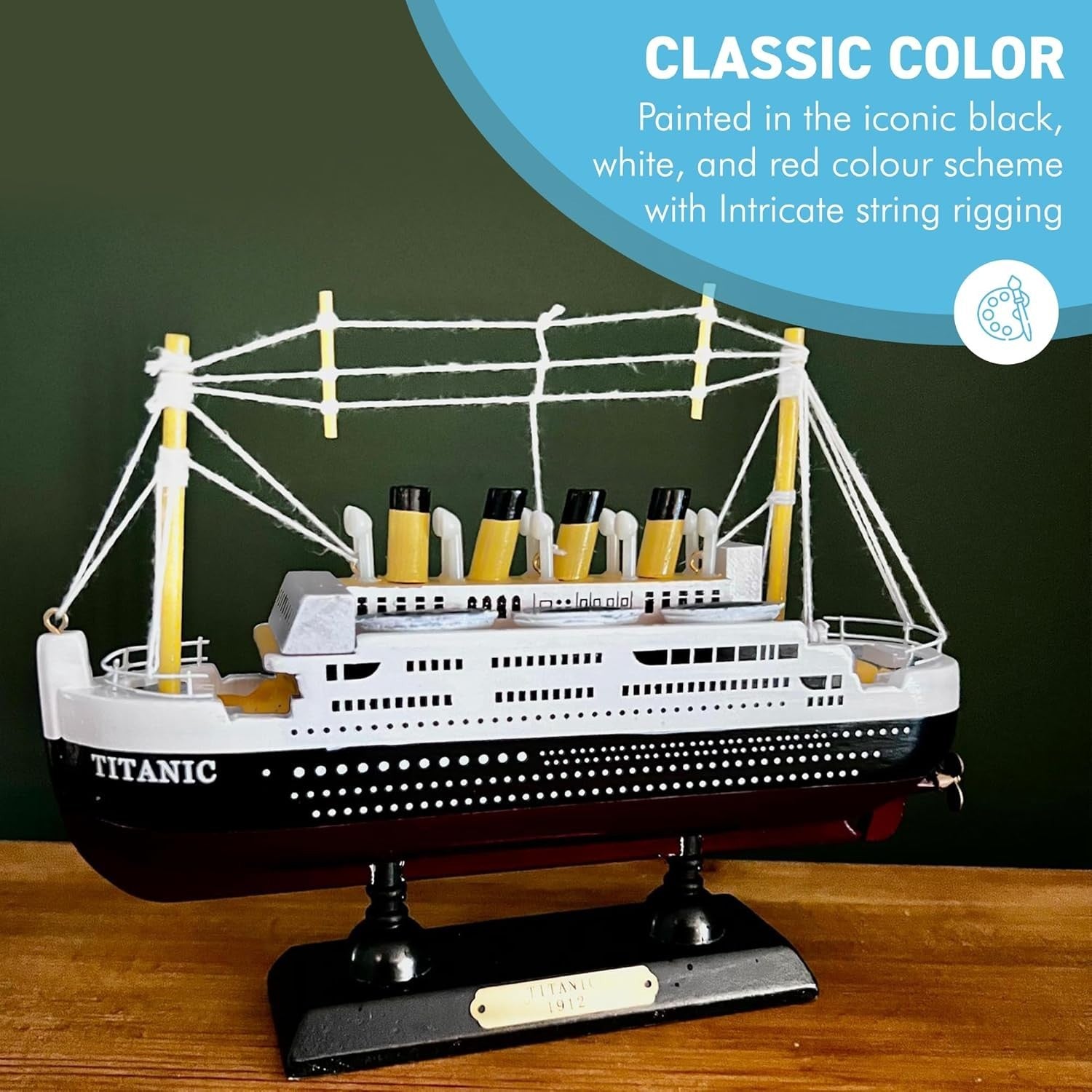 Wooden Titanic Ship Model 40cm Detailed Replica Display Ornament Maritime Decor