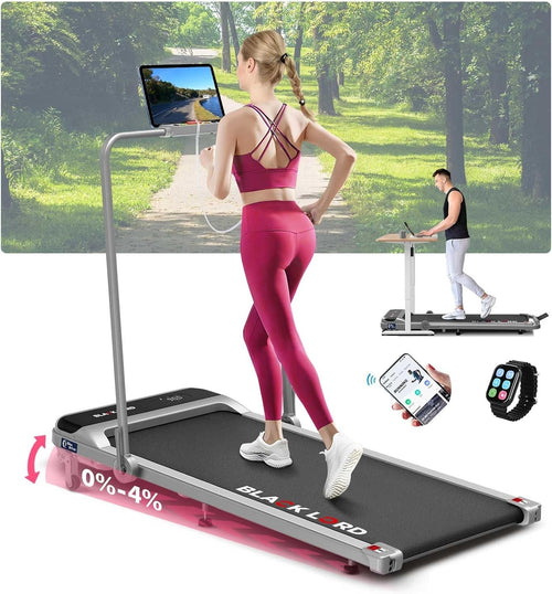 Foldable Home Treadmill 3.2HP 4% Incline Shock Absorbing Belt