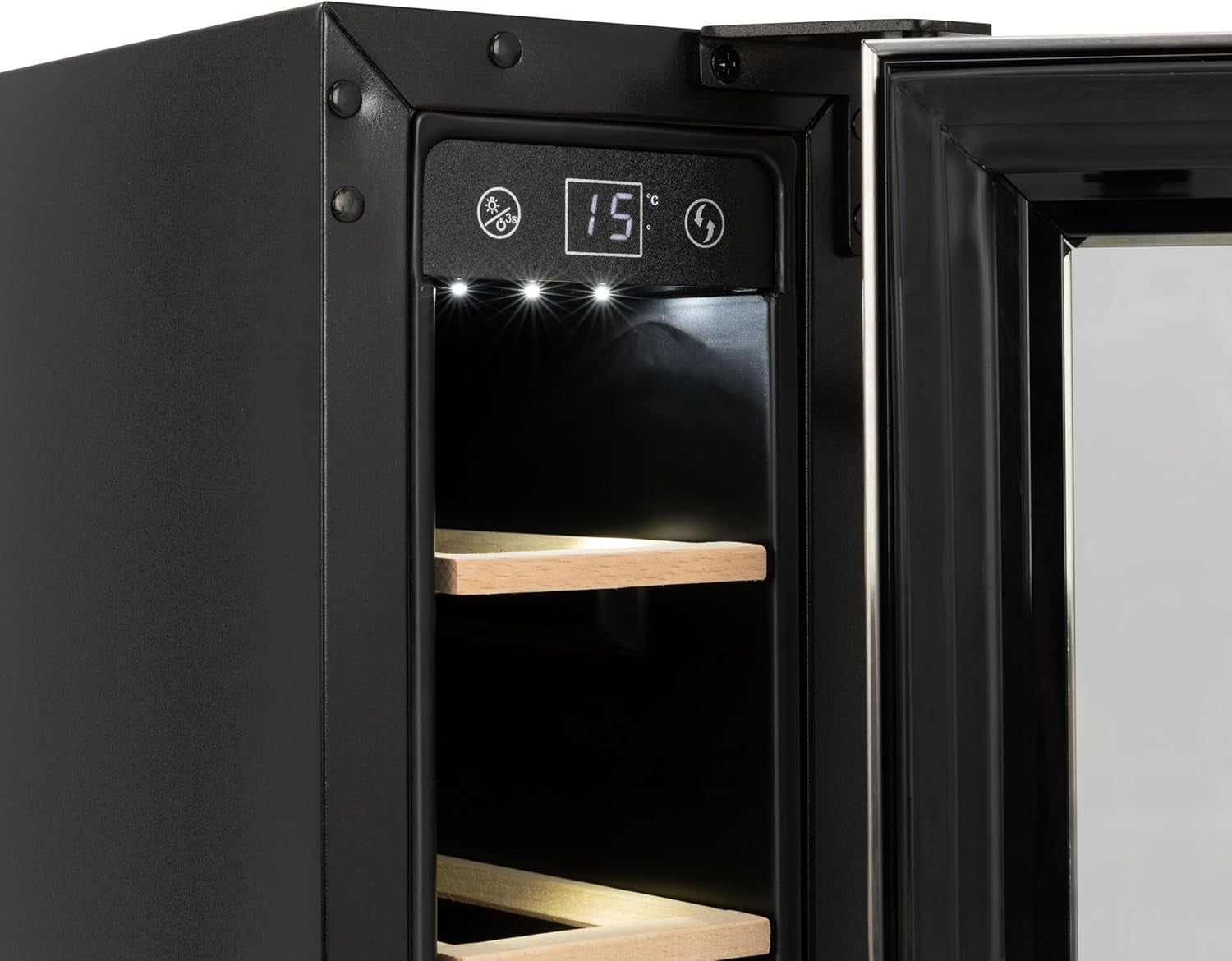 Slim Under Counter Wine Cooler Fridge Digital Touch Control Stainless Steel