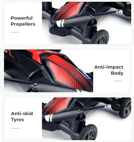 2-in-1 Land-Air RC Drone & Car, Headless Mode, 360° Flips, Kids Toy