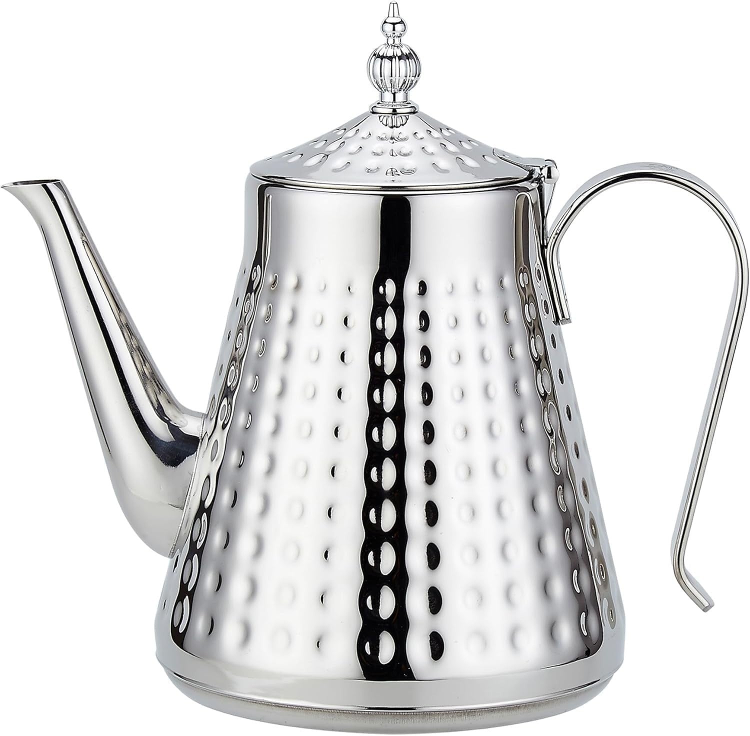 Stainless Steel Teapot 1.6L with Infuser Loose Leaf Tea Pot Silver