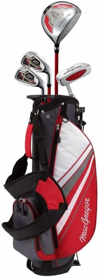 Junior Left Hand Golf Set Ages 6–8 Oversize Driver 7 & 9 Irons Stand Bag
