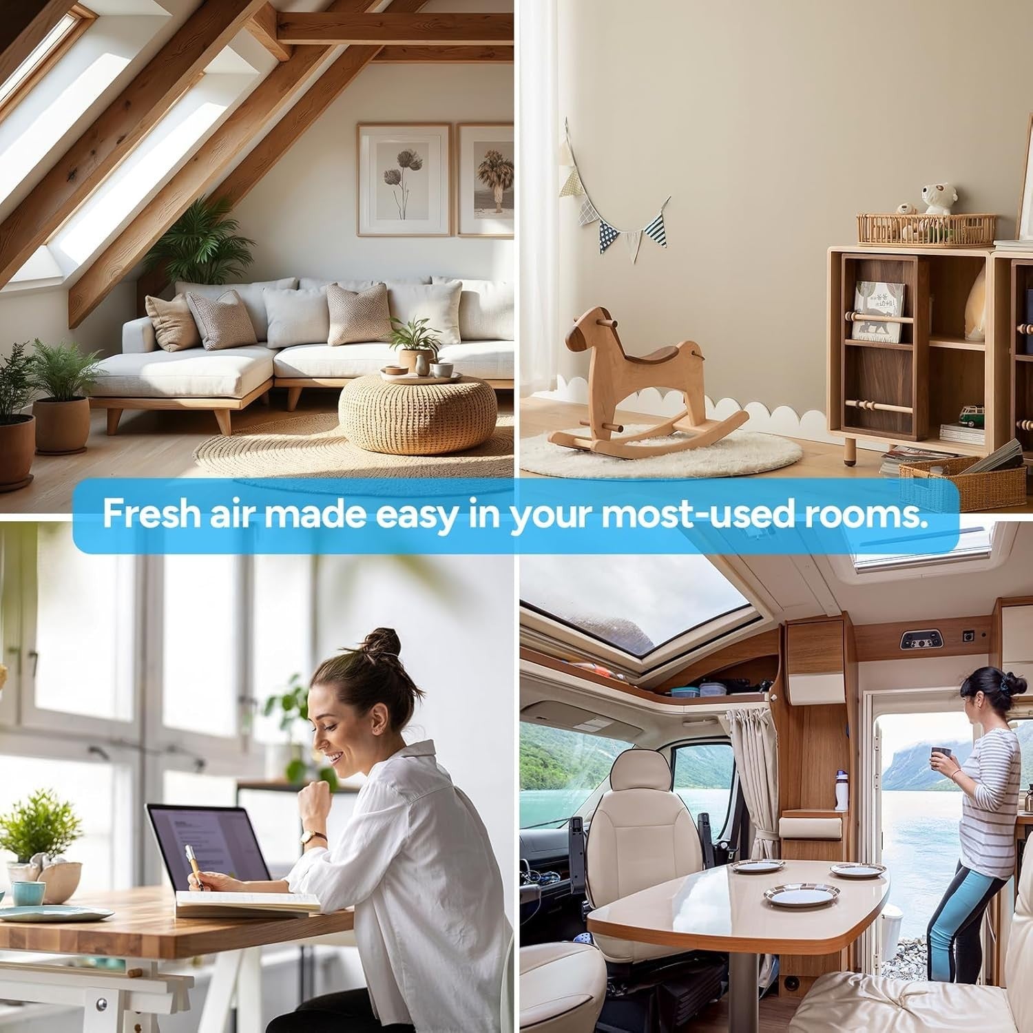 Ultra Quiet HEPA Air Purifier 360° Intake Sleep Mode Energy Saving
