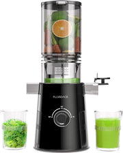 Black Cold Press Juicer 5in Feed Chute Whole Fruit High Torque Easy Clean