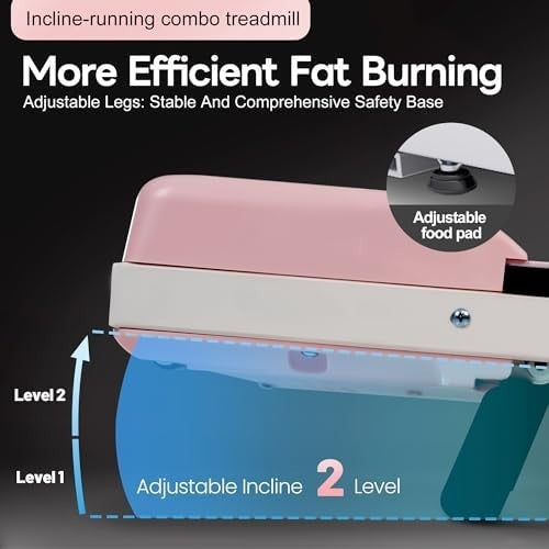 Portable Under Desk Walking Pad 1–6km/h Quiet Treadmill w/ LED & Remote