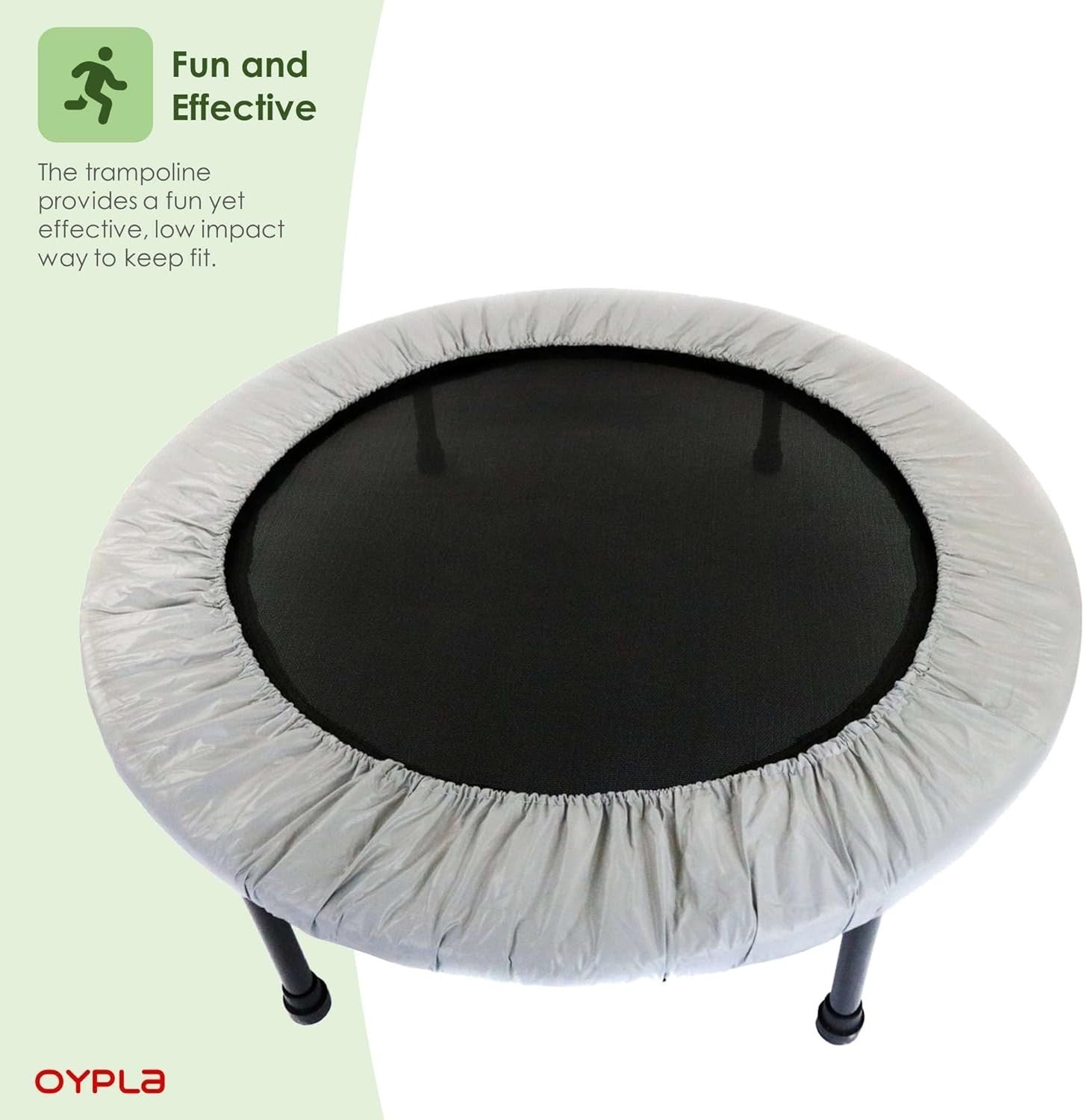36'' Fitness Trampoline Mini Rebounder Indoor Aerobic Exercise 100KG