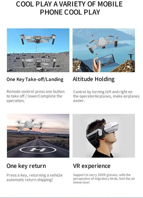 GPS Drone E88 Pro with 1080P Dual Camera Foldable RC Quadcopter Adults