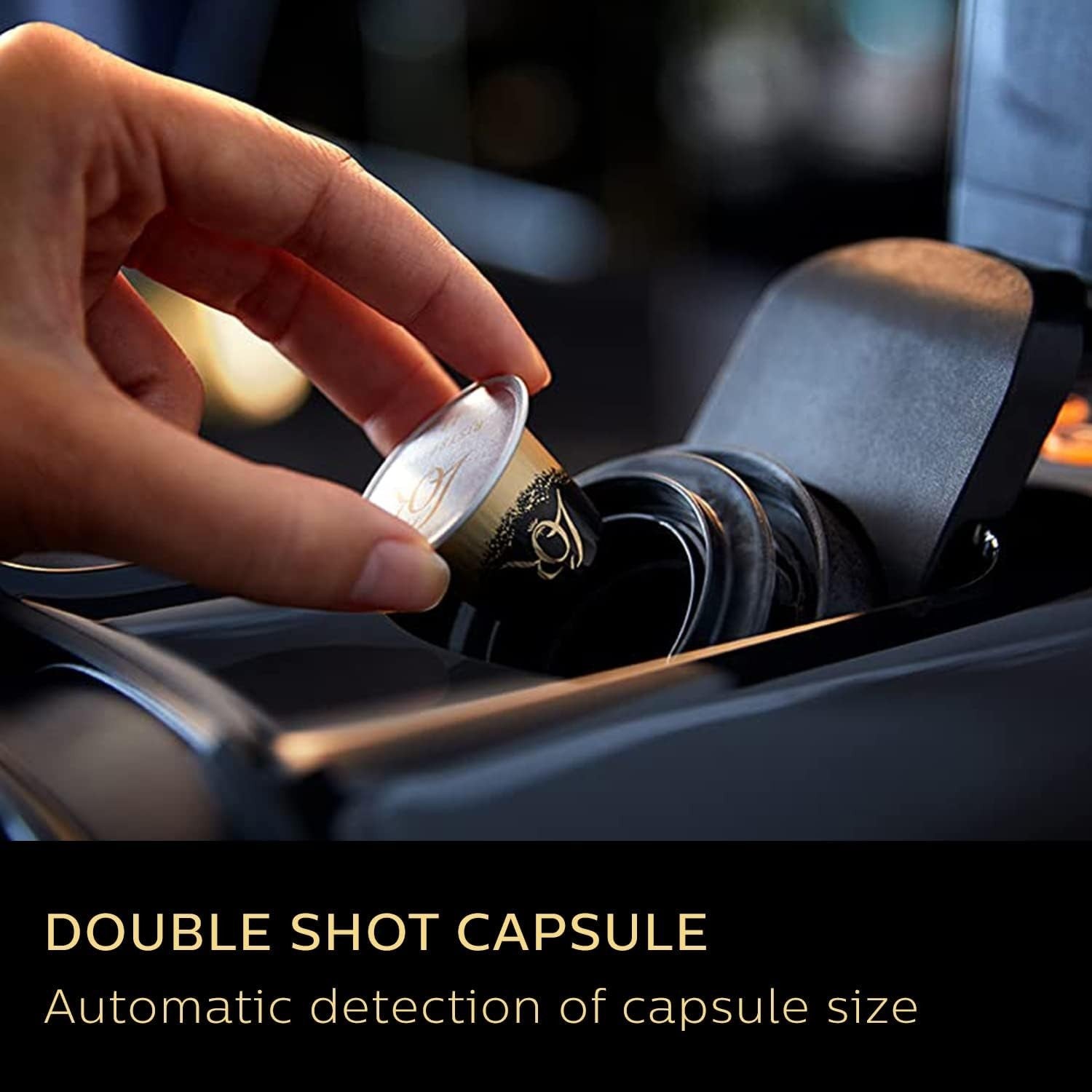 Espresso Capsule Coffee Machine & Milk Frother | 19 Bar Pressure | Dual Shot