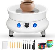 Electric Pottery Wheel 350W Adjustable Speed 15cm Ceramic Tool